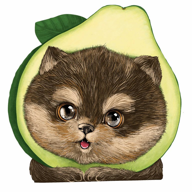 Блокнот А6  30л., 117*120 мм, с фигурной вырубкой, на скрепке "АВОКАДОПЕС " без линовки