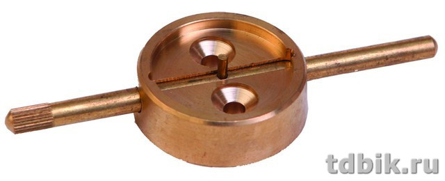 Плашка для опечат. со штоком d=29мм., латунь