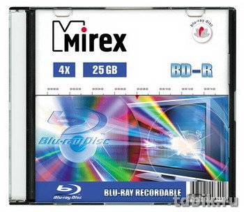 Диск BD-R slim case Mirex 25 Гб 4X