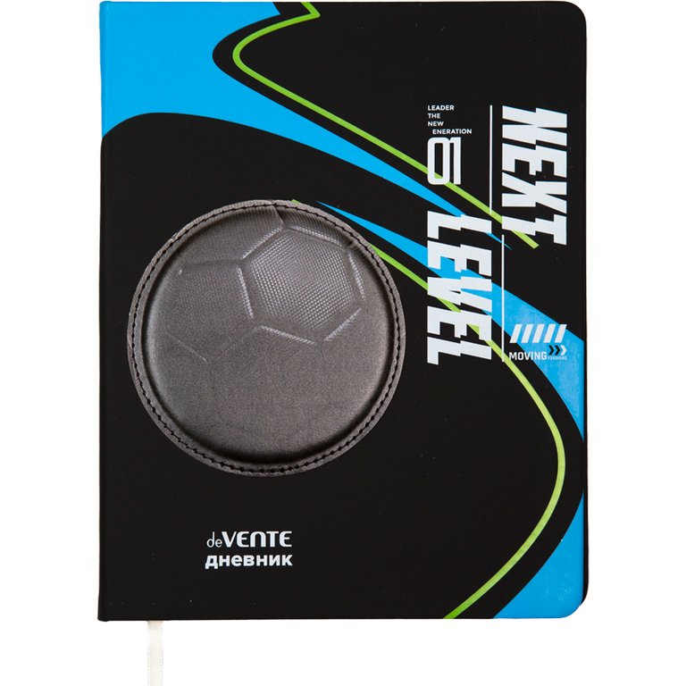 Дневник школьный твердая обложка с поролоном, кожзам  deVENTE "Next Level Football" 48л