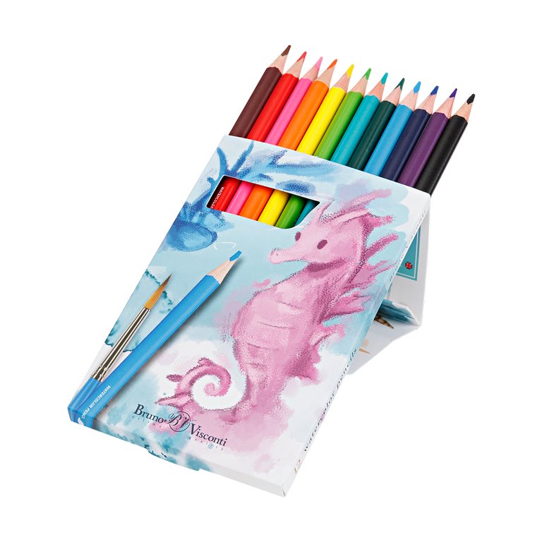 Набор карандашей акварельных 12 цв. BrunoVisconti "DreamWorld"