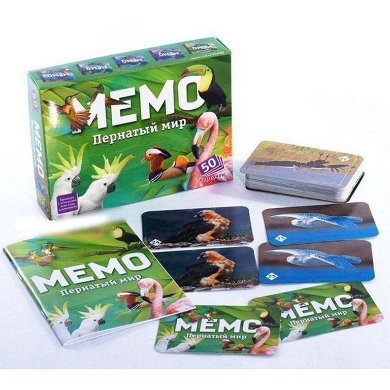 Игра настольная  Мемо "Пернатый мир" Нескучные игры