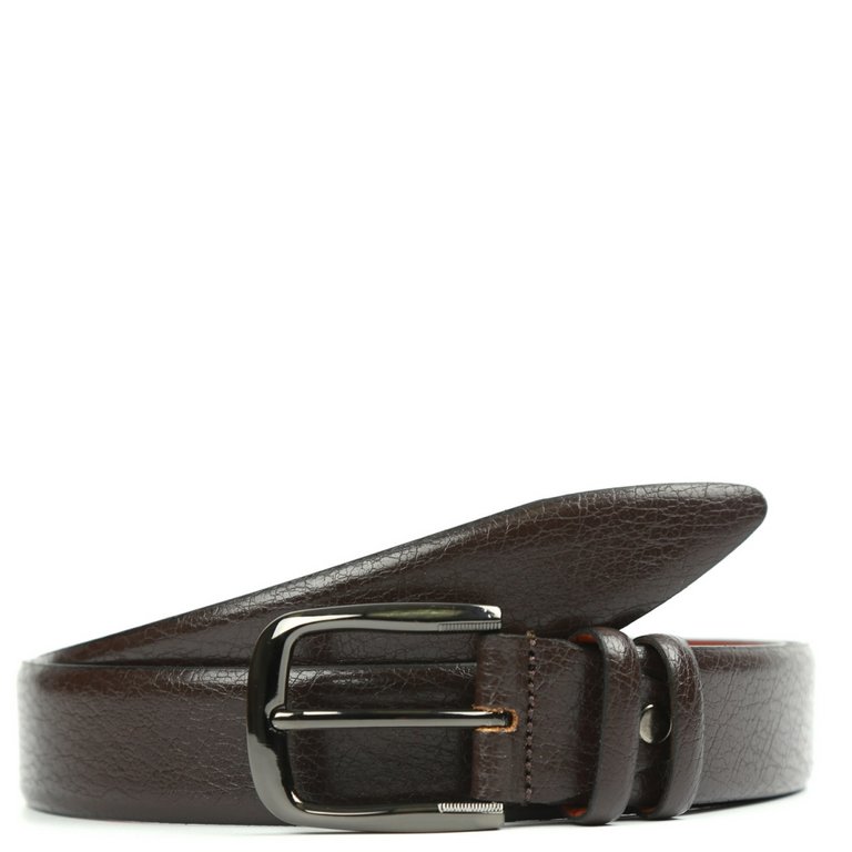 Ремень FABRETTI мужской, натуральная кожа, размер 125, коричневый
