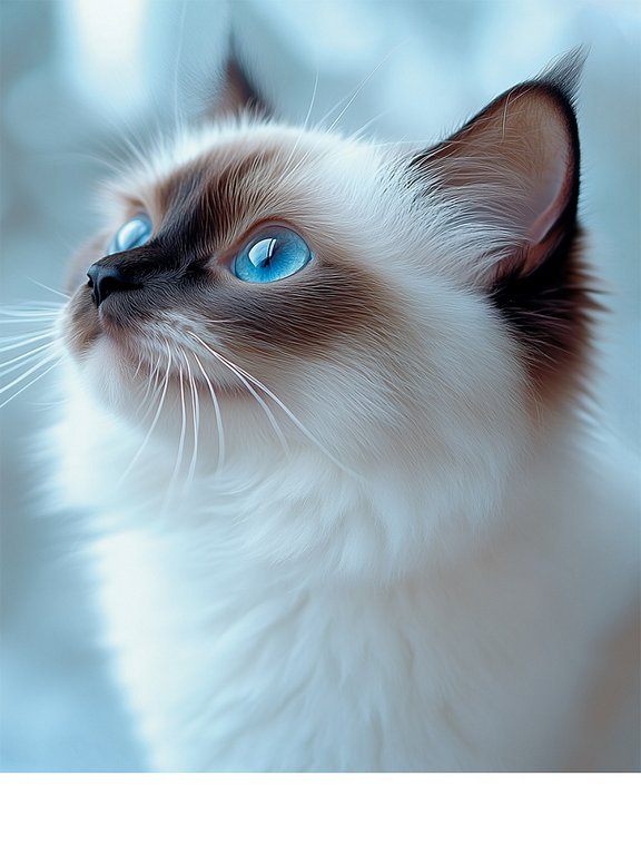 Тетрадь 80 лист кл. А5+ на кольцах "ГОЛУБОГЛАЗАЯ КОШКА" тв. обл. Проф-Пресс