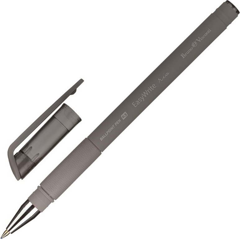 Ручка шариковая BV Easy Write "Rio" резин.упор 0,5мм синяя (ст.138мм, линия 0,4мм)