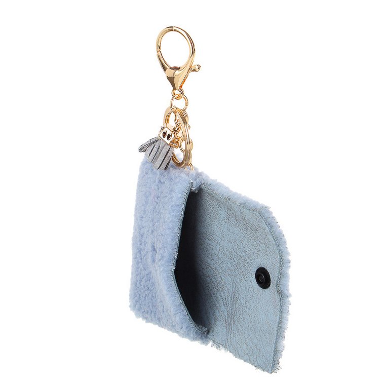 Брелок кошелек для мелочи 7*9 см, (плюш) ассорти