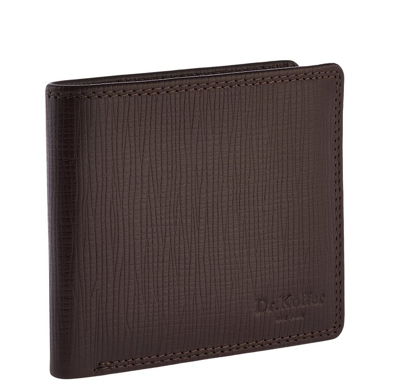 Портмоне Dr.Koffer 11*9 см нат. кожа, коричневый