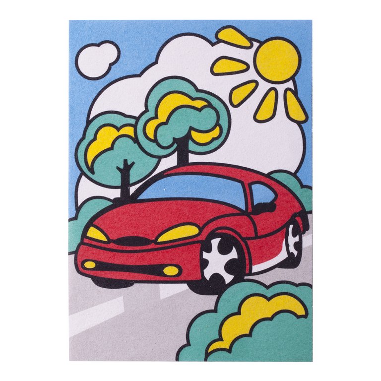 Фреска. Картина из песка 4+ "Машинка" Lori