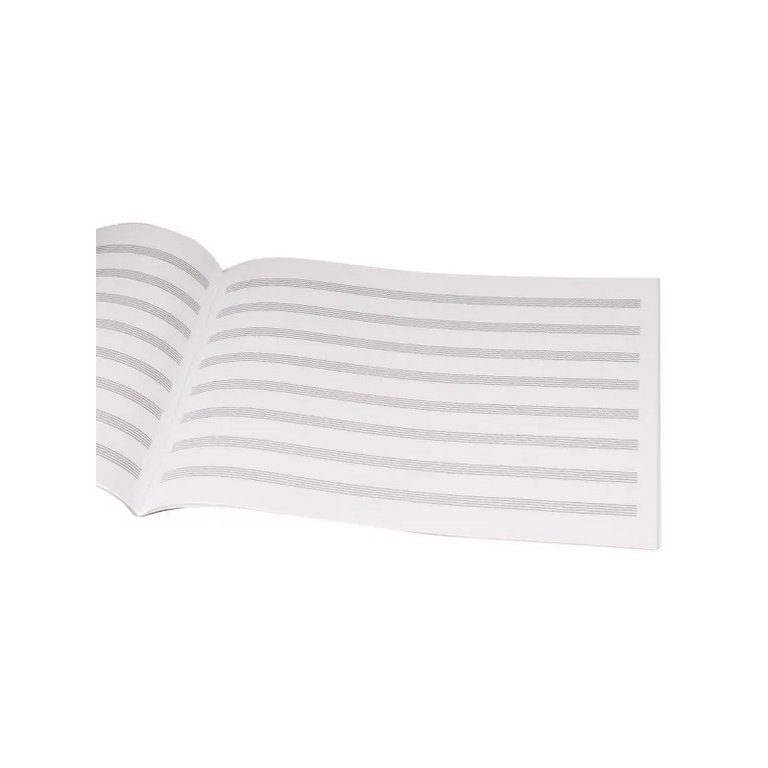 Тетрадь для нот 24 л., А4 на скрепке "РОЯЛЬ-1" горизонтальная