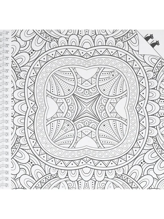 Антистресс Раскраска "Узорный мир" на гребне 32л ПРОФ-пресс