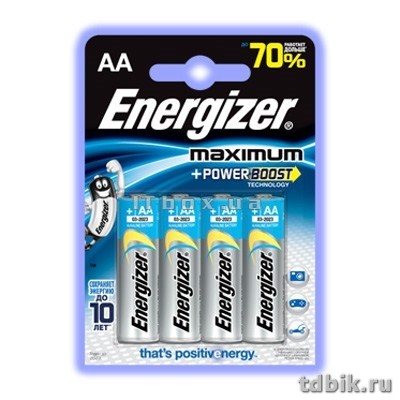Батарейка щелочная LR-06 AA Energizer MAX PLUS