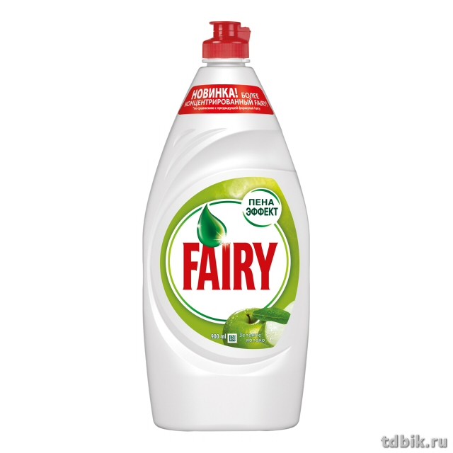 Жидкость д/мытья посуды Fairy Пена эффект  450 мл., зеленое яблоко Жидкость д/мытья посуды Fairy Пена эффект  450 мл., зеленое яблоко