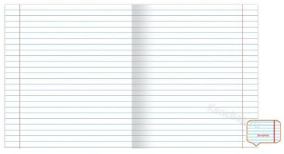 Тетрадь 18 лист лин. А5 "Классика с линовкой" голубая