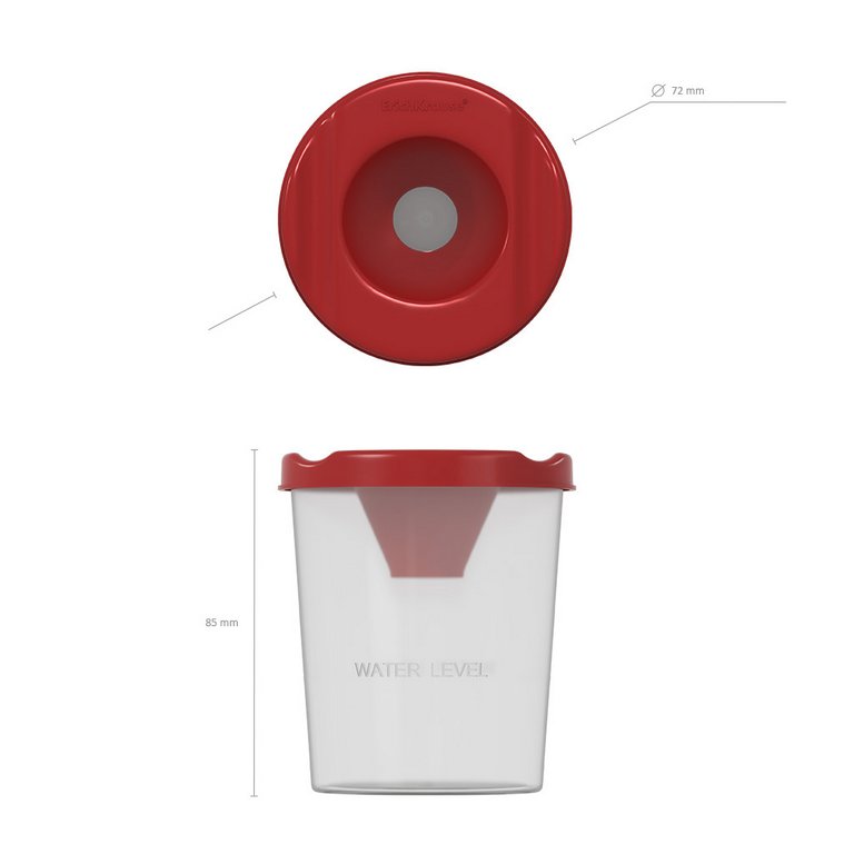 Стакан-непроливайка ErichKrause "Classic" красный