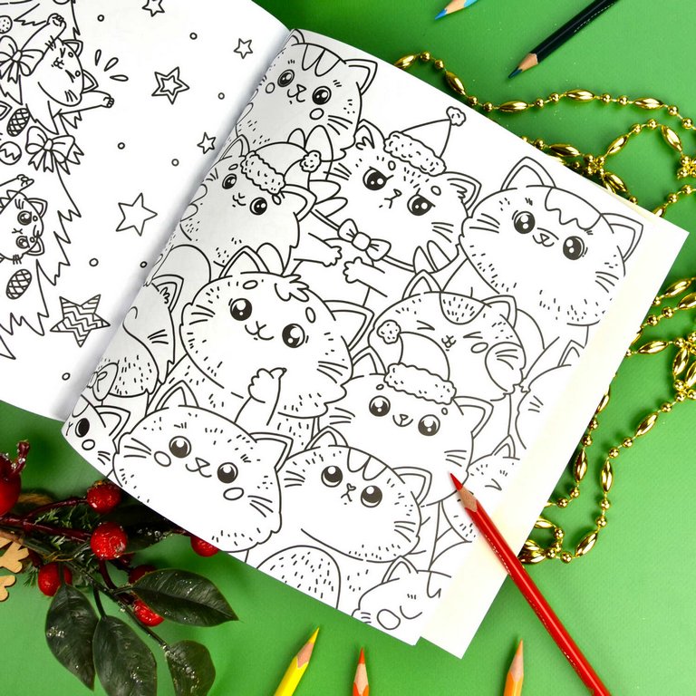 Раскраска А5 "Замурррчательного нового года" 16л Феникс+