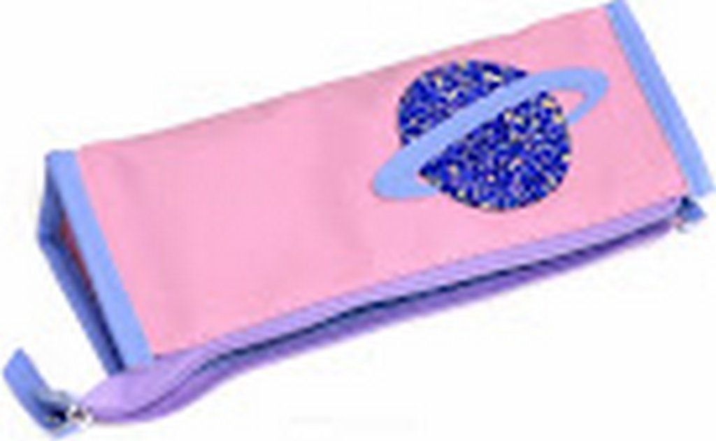 Пенал  для девочки Феникс + "Сатурн" (23*7,5*5см) иск. кожа