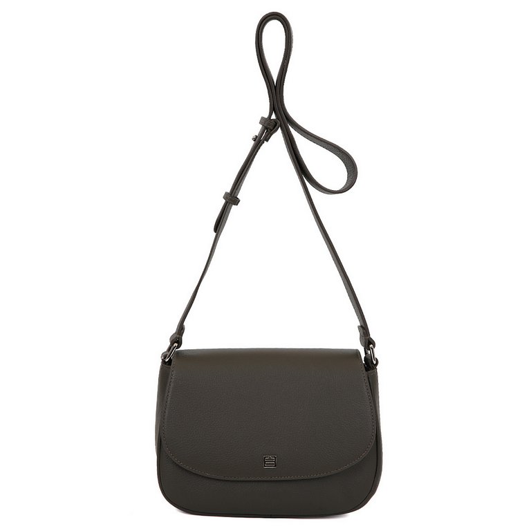 Сумка женская FABRETTI 20*16*8см, нат. кожа, табачный