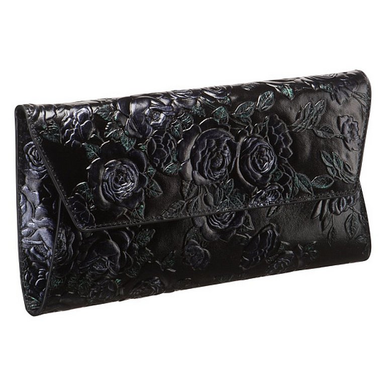 Сумка женская-клатч  Dr.Koffer, нат. кожа, черная