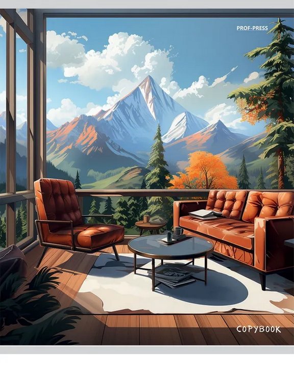 Тетрадь 48 лист лин. А5 на скрепке Prof-Press "НЕРЕАЛЬНЫЙ МИР" цвет. мелов. обл.