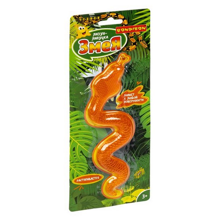 Игрушка Чудики "Лизун-липучка. Змея" Bondibon