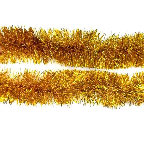 Мишура d 110мм, длина 2м цвет золотой