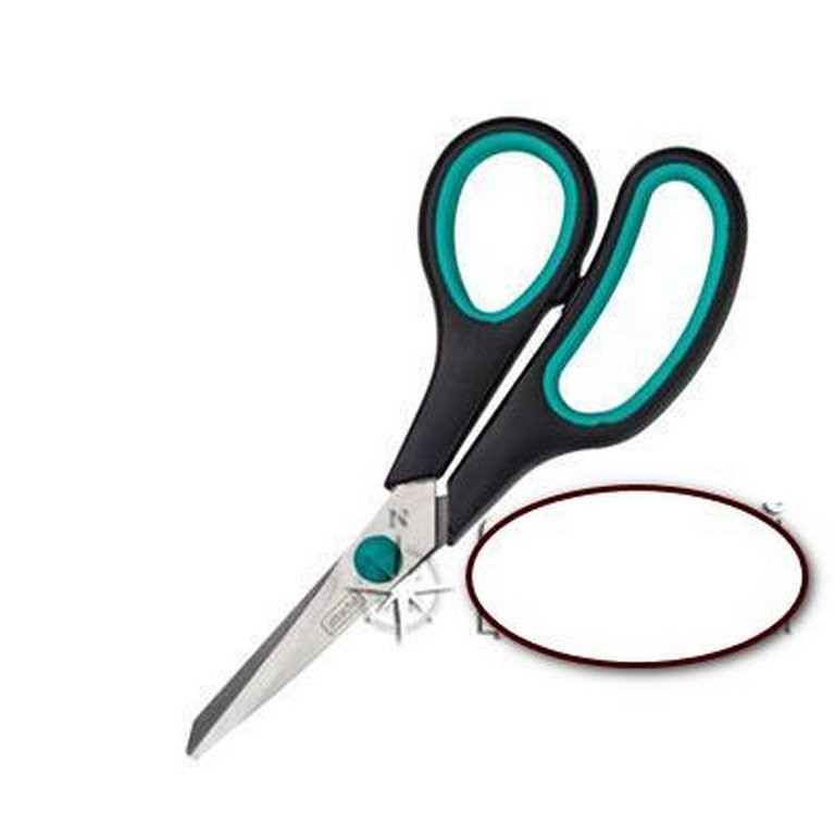 Ножницы 170 мм пластмас. эргоном. рукоятка с резиновыми вставками Attache