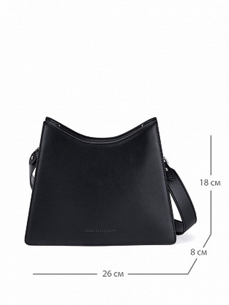 Сумка женская Jane's Story черная, нат. кожа