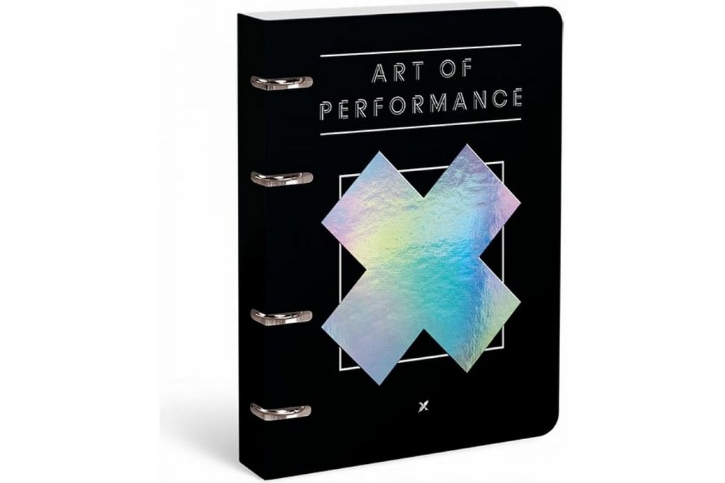 Тетрадь 120 лист кл. А5 на кольцах "MINDBENDING" тв. обл. soft touch фольга голог. конгрев