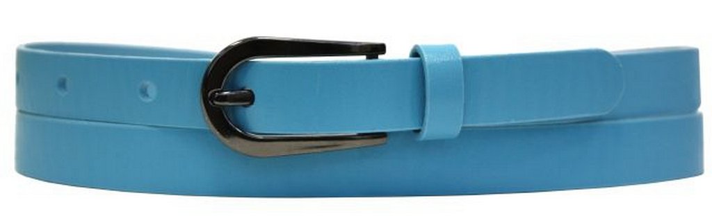 Ремень Alliance нат. кожа,  ширина 20мм, голубой