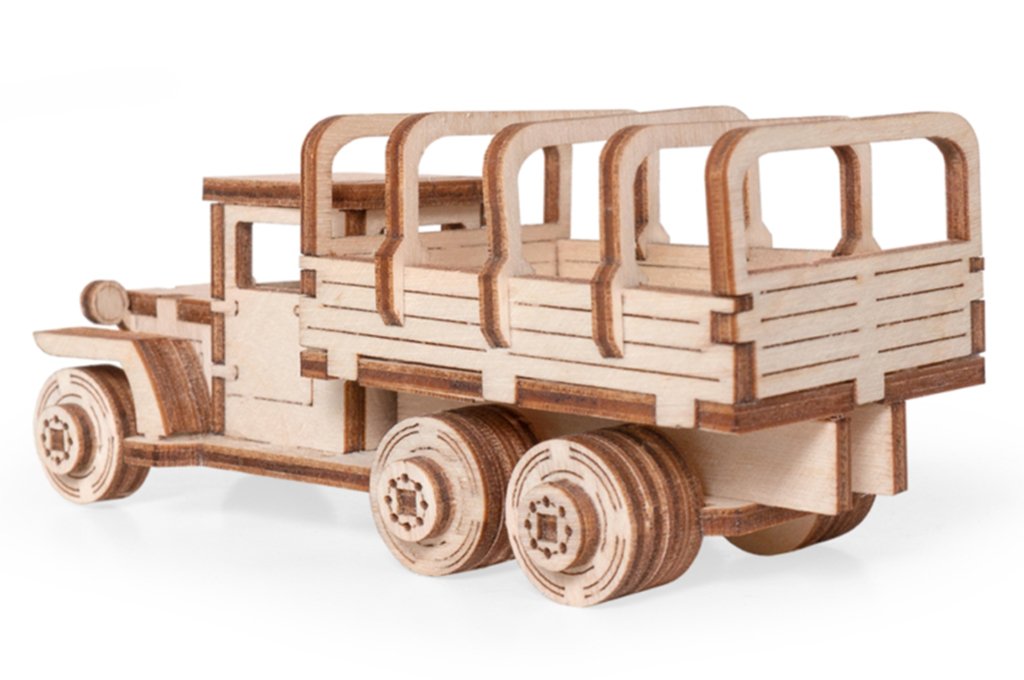 Сборная модель из дерева   54 дет. "Грузовичок ЛТ-ВП" 120*50*45мм