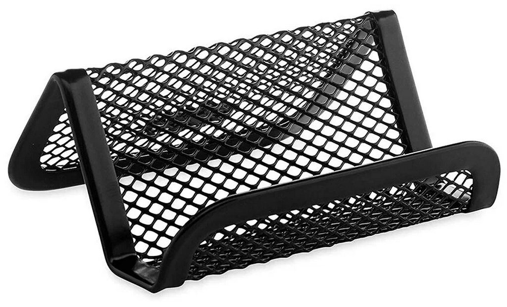 Подставка для визитных карточек металлическая 105х80х45 мм deVENTE, черная