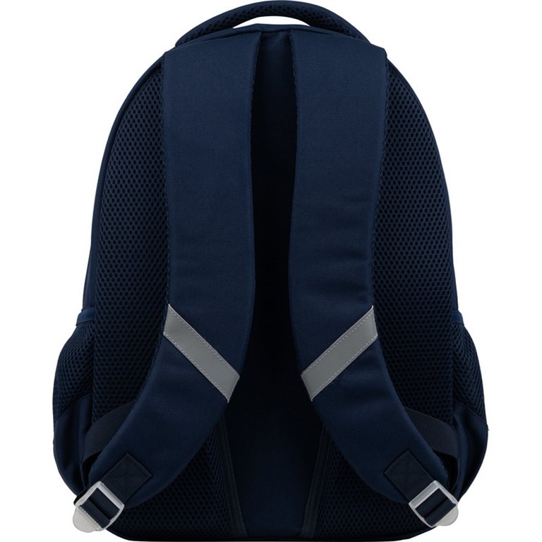 Рюкзак школьный для мальчика GoPack Teens "Color block boy" 42*30*12см, серо/синий