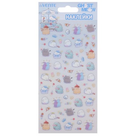 Наклейки  9 х 17,4 см "Chost Meow. Ice Cream Party" deVENTE