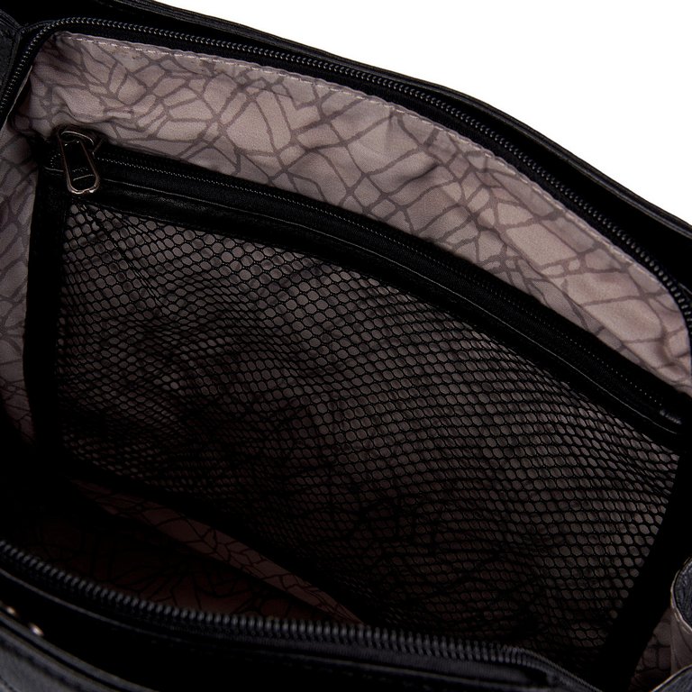 Сумка женская Dr.Koffer 34х27х9см см, нат.кожа черная