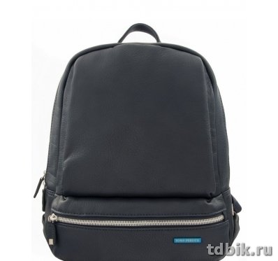 Рюкзак женский Tony Perotti 24*31*15 см, нат. кожа, синий