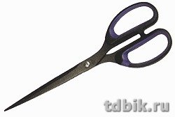 Ножницы 255 мм пластмас. эргоном. рукоятка с резиновыми вставками тефлон. покрыт (non-stick) Lamark