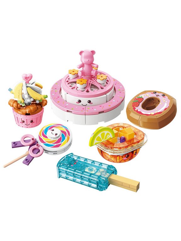 Конструктор пластиковый   АССОРТИ "Сладости " 6 видов