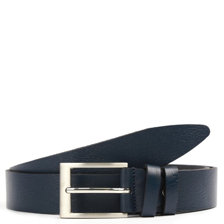 Ремень FABRETTI мужской, натуральная кожа, размер 130, синий