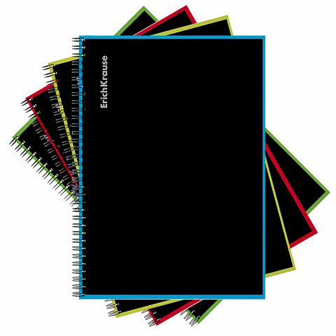 Тетрадь 120 лист кл. А4 на спирали "Accent" ламинация глянцевая, структурное тиснение "лён"