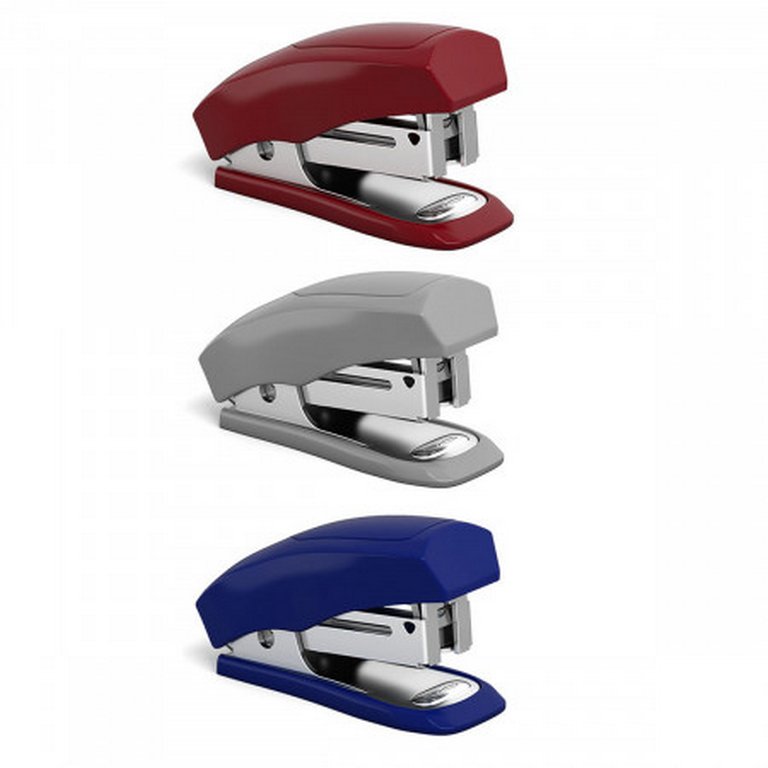 Степлер 24/6 мини до 20л ErichKrause Elegance ассорти с антистеплером (глубина 25мм)