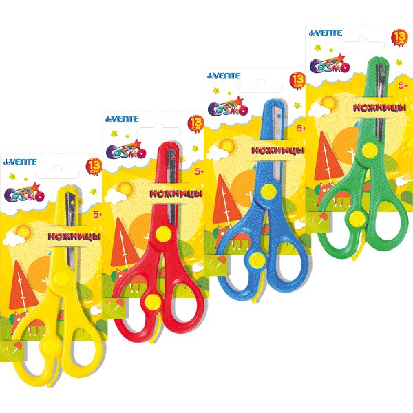 Ножницы 130 мм детские безопасные лезвия, deVENTE "Cosmo"