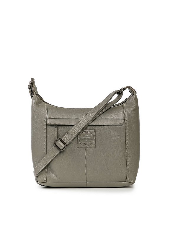 Сумка женская Dr.Koffer 28х22х11см см, нат.кожа серая