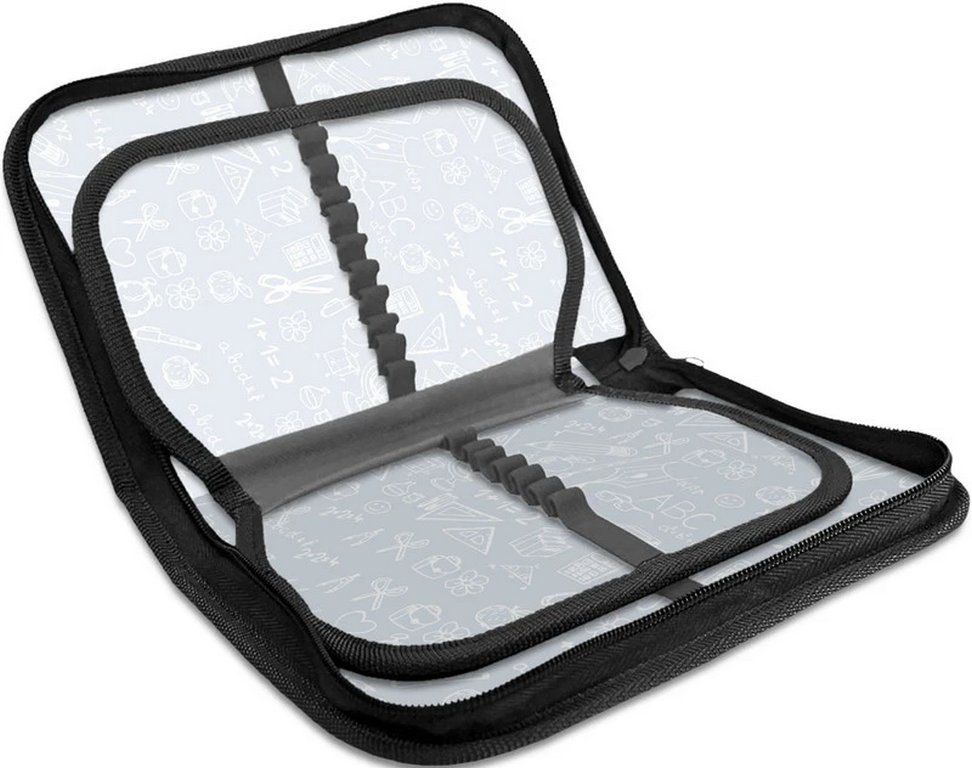 Пенал 1 отд. 2 откид. планки для мальчика Lamark "Виртуальная реальность" 210*140*40мм (ткань)