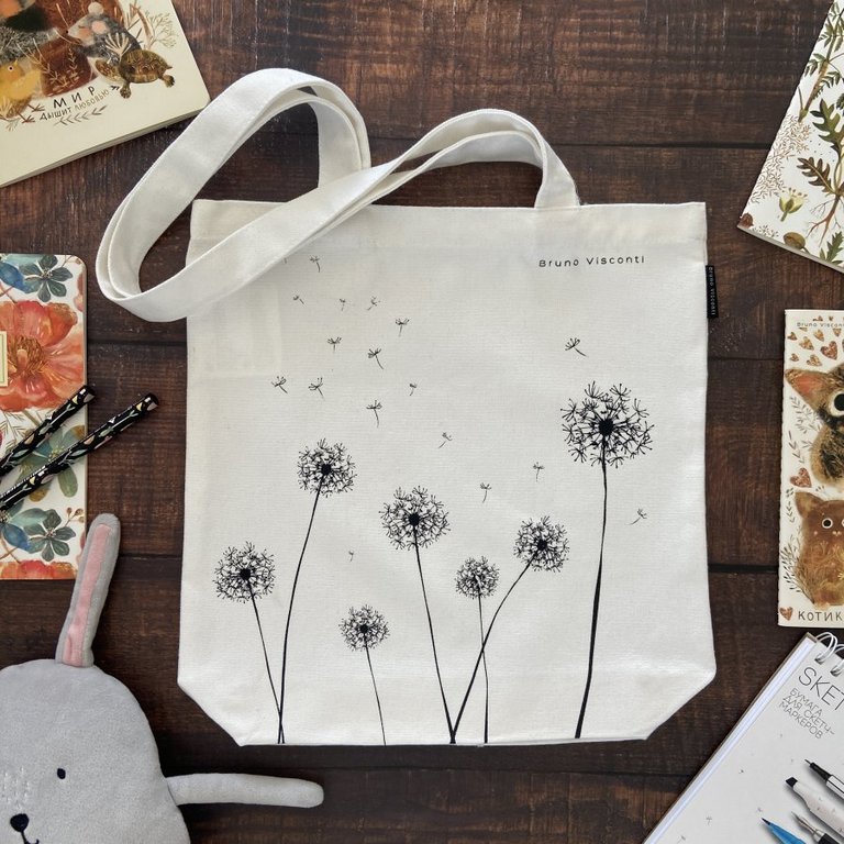 Сумка-шоппер Bruno Visconti 34х36 см "ОДУВАНЧИКИ"