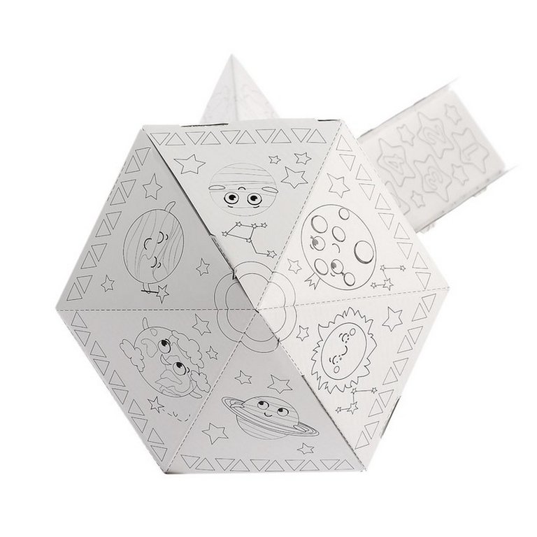 Конструктор картон "Ракета" 33*41*12см для раскрашивания ZABIAKA