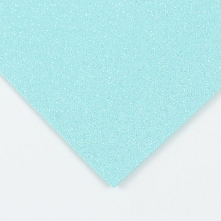 Фоамиран 2мм, 50*50см мятный с блестками