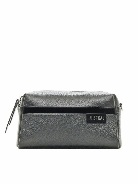 Сумка женская Mistral малая, цвет серый, кожа