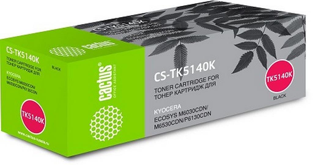 Картридж CACTUS (CS-TK5140K) для KYOCERA Ecosys M6030cdn/M6530cdn, черный, ресурс 7000 стр.