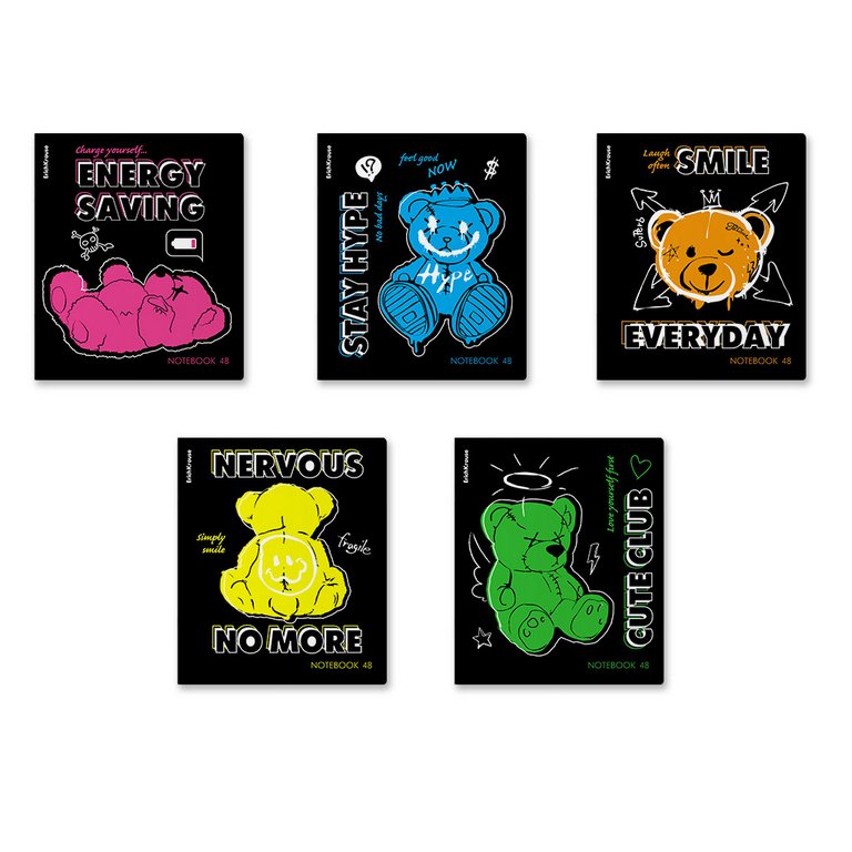 Тетрадь 48 лист кл. А5 на скрепке ErichKrause "Low Battery"