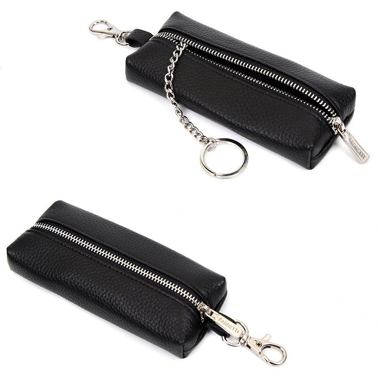 Футляр для ключей FABRETTI нат. кожа, 13*2,5*5,5см, черный